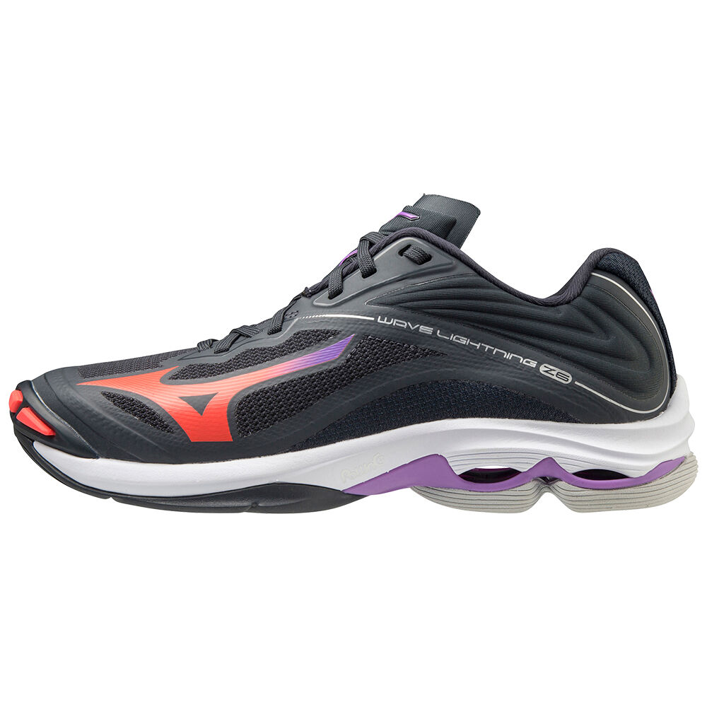 Zapatillas Voleibol Mizuno Wave Lightning Z6 Mujer Azul Marino/Coral Comprar RVCI-95162